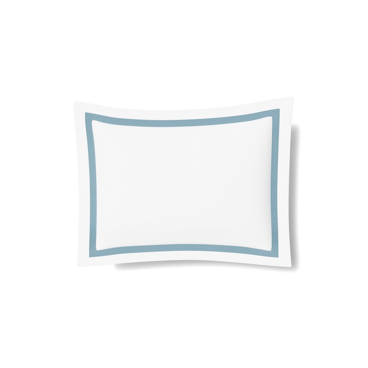 Pillow Sham in White and Blue | Ready-to-Bed 2.0 Cotton & Trim Pillow Shams by Ann Gish