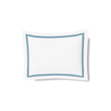 Pillow Sham in White and Blue | Ready-to-Bed 2.0 Cotton & Trim Pillow Shams by Ann Gish