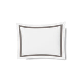 Pillow Sham in White and Grey | Ready-to-Bed 2.0 Cotton & Trim Pillow Shams by Ann Gish