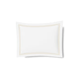 Pillow Sham in White and Pumice | Ready-to-Bed 2.0 Cotton & Trim Pillow Shams by Ann Gish