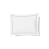 Pillow Sham in White and Silver | Ready-to-Bed 2.0 Cotton & Trim Pillow Shams by Ann Gish