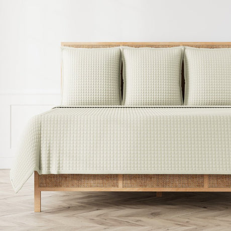 Quilted Coverlet - Ann Gish Ready-to-Bed 2.0 Bedding in Champagne at Fig Linens and Home