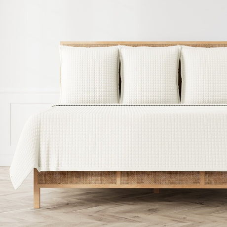 Quilted Coverlet - Ann Gish Ready-to-Bed 2.0 Bedding in Ivory at Fig Linens and Home