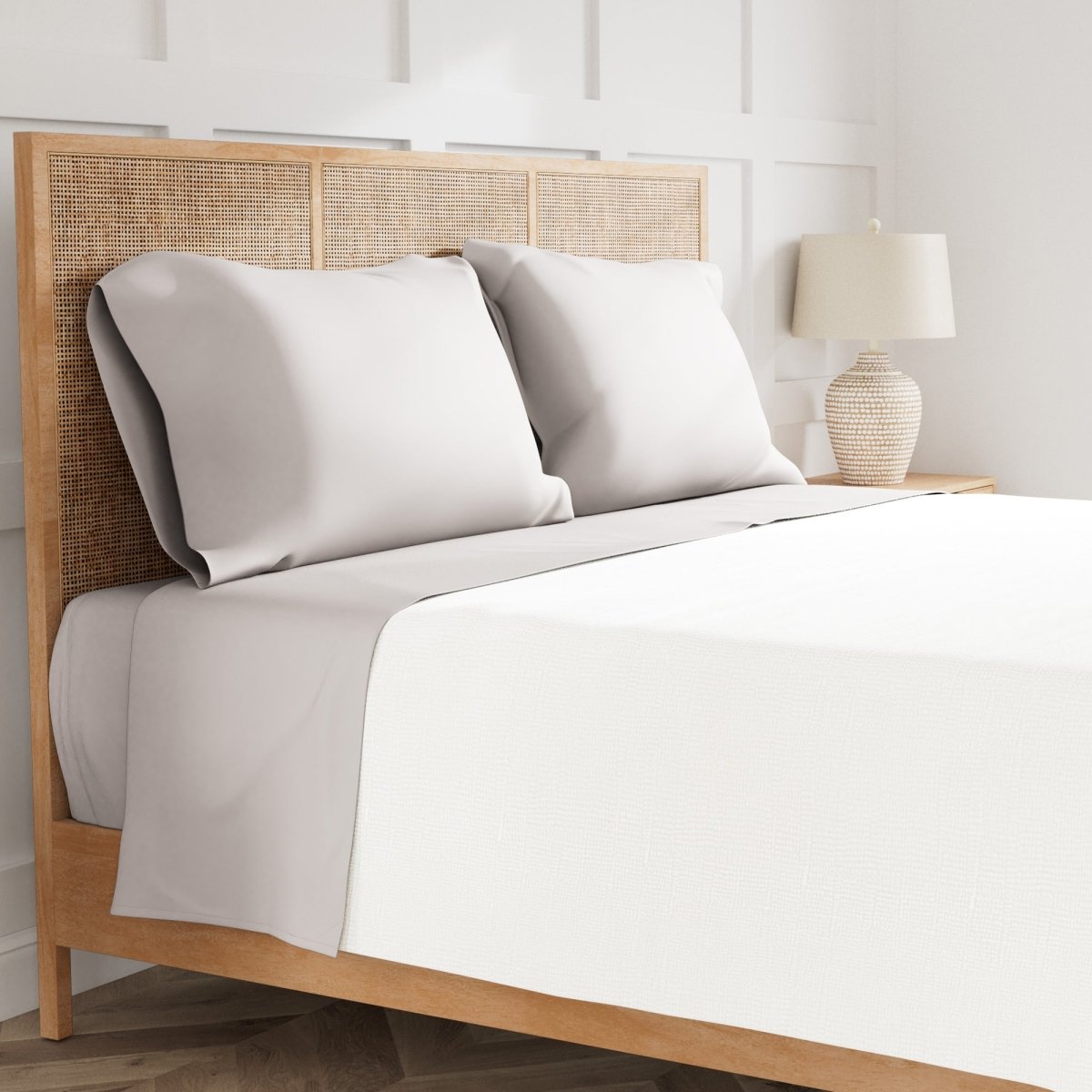 Ann Gish Silver Sheets - Ready-to-Bed 2.0 Sheet Set at Fig Linens and Home