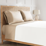Ann Gish Taupe Sheets - Ready-to-Bed 2.0 Sheet Set at Fig Linens and Home