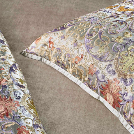 Venezia Decorative Pillows | The Met x Ann Gish 16x12 Lumbar Pillow Sage at FIG LINENS AND HOME 11