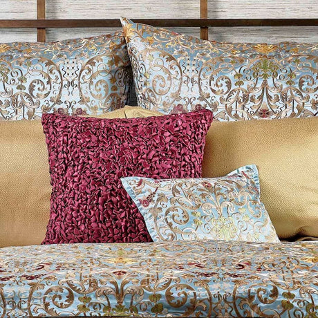 Venezia Decorative Pillows | The Met x Ann Gish 16x12 Lumbar Pillow Sage at FIG LINENS AND HOME 10