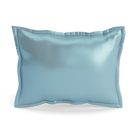 Venezia Decorative Pillows | The Met x Ann Gish - Blue 12x16 Boudoir - Solid Reverse