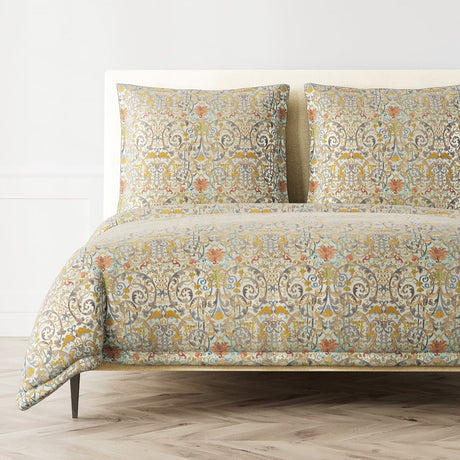 Venezia Sage Green Duvet Cover | The Met x Ann Gish at Fig LInens and Home