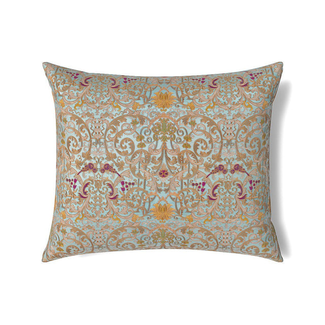 Venezia King Euro Pillows | The Met x Ann Gish - Blue Cushion at Fig Linens and Home