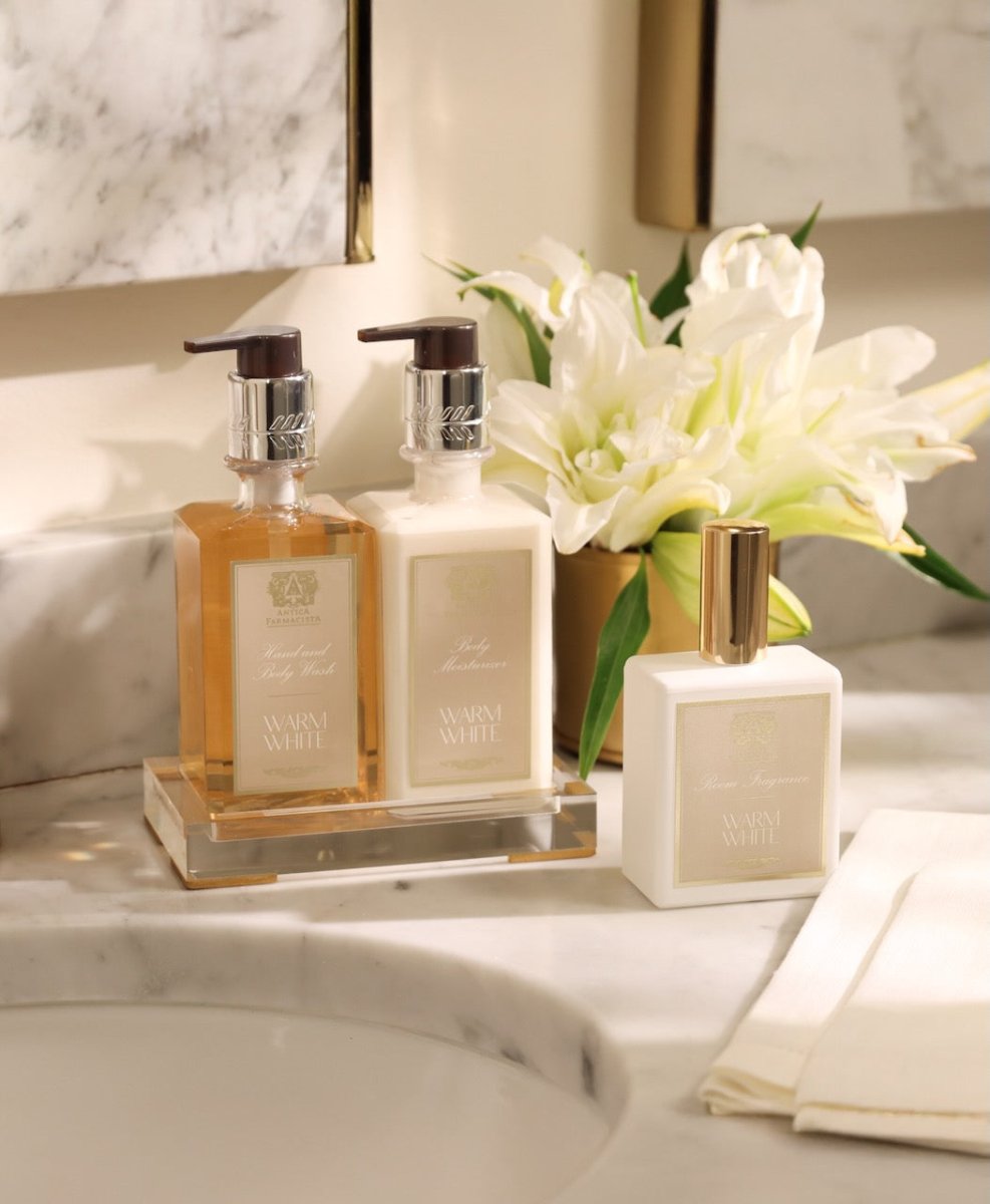 Antica Farmacista Warm White Body and Hand Wash - Lifestyle at Fig Linens and Home