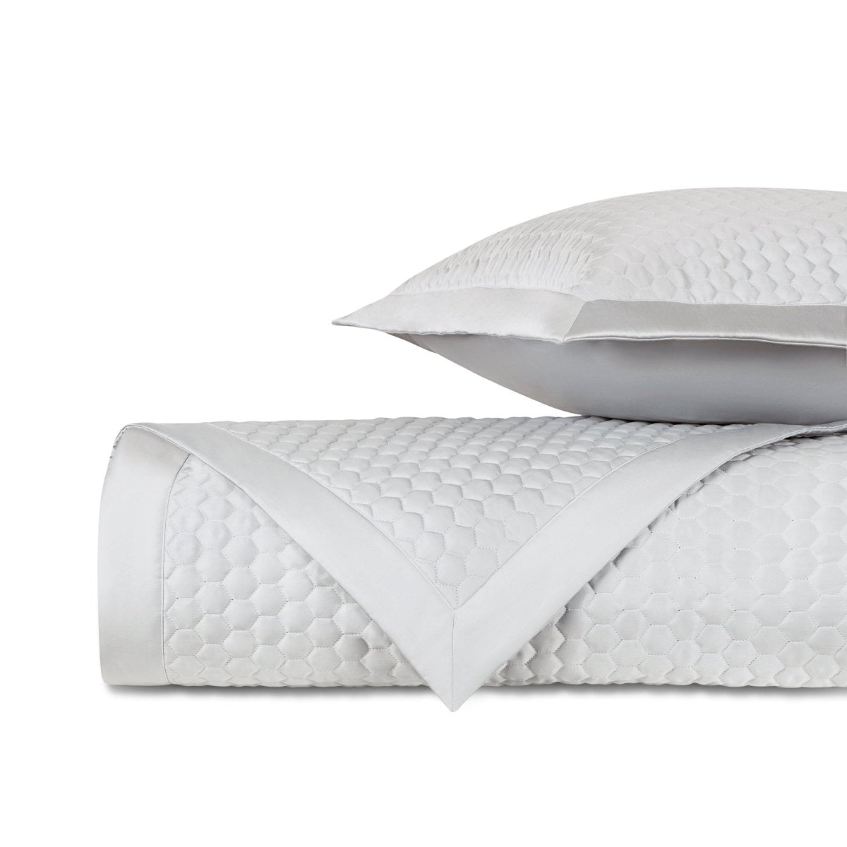 APIARY Quilted Coverlet in Pebble by Home Treasures at Fig Linens and Home
