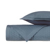 APIARY Quilted Coverlet in Slate Blue by Home Treasures at Fig Linens and Home