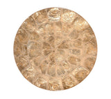 Round Capiz Champagne Placemat | Kim Seybert at Fig Linens and Home