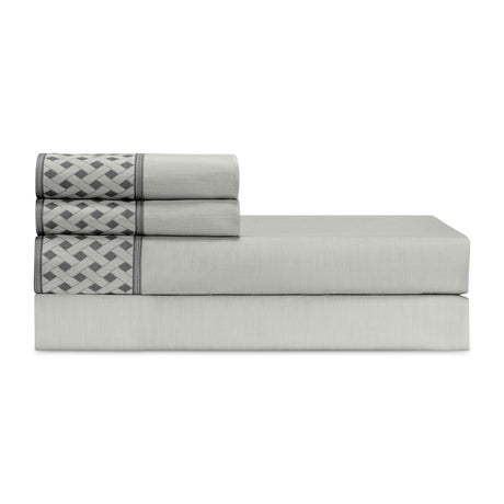 Ara Silver Sheets and Pillowcases by Home Treasures at Fig Linens and Home