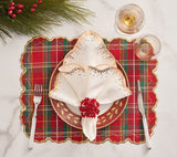 Aster Red Napkin Ring Detail 7 | Kim Seybert at Fig Linens and Home
