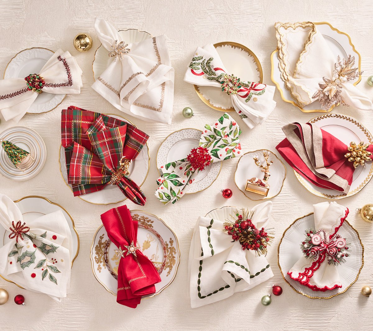 Bejeweled Napkin Ring - Kim Seybert Holiday Table Decor and Linens at Fig Linens and Home