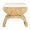 biggs burlwood stool - worlds away - fig linens - front angle