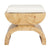biggs burlwood stool - worlds away - fig linens - front angle