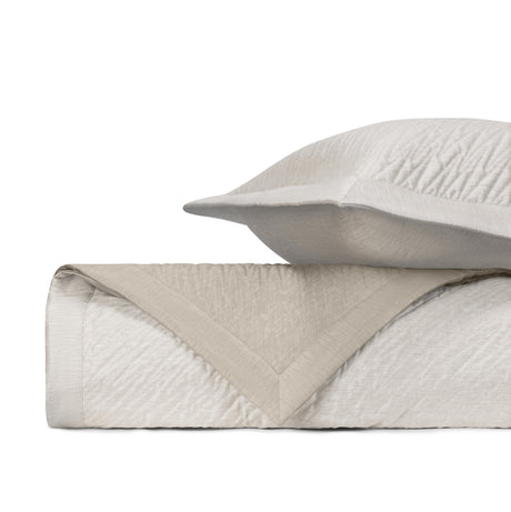 Home Treasures Blaze Quilted Coverlet in Dune at Fig Linens and Home