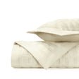 BLOCK Quilted Coverlet in Ivory by Home Treasures at Fig Linens and Home