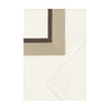 BORDERS TW / TW XL DUVET COVER - IVORY / CHOCOLATE / CANDLELIGHT
