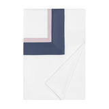 BORDERS TW / TW XL DUVET COVER - WHITE / INCENSO LAVENDER / NAVY BLUE