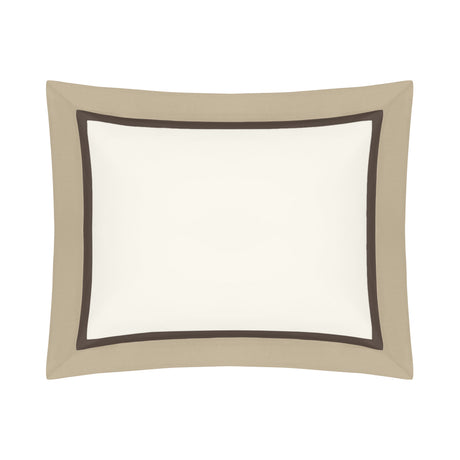 BORDERS BD SHAM - IVORY / CHOCOLATE / CANDLELIGHT