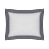 BORDERS BD SHAM - PEBBLE / CHROME / GRISAGLIA GRAY