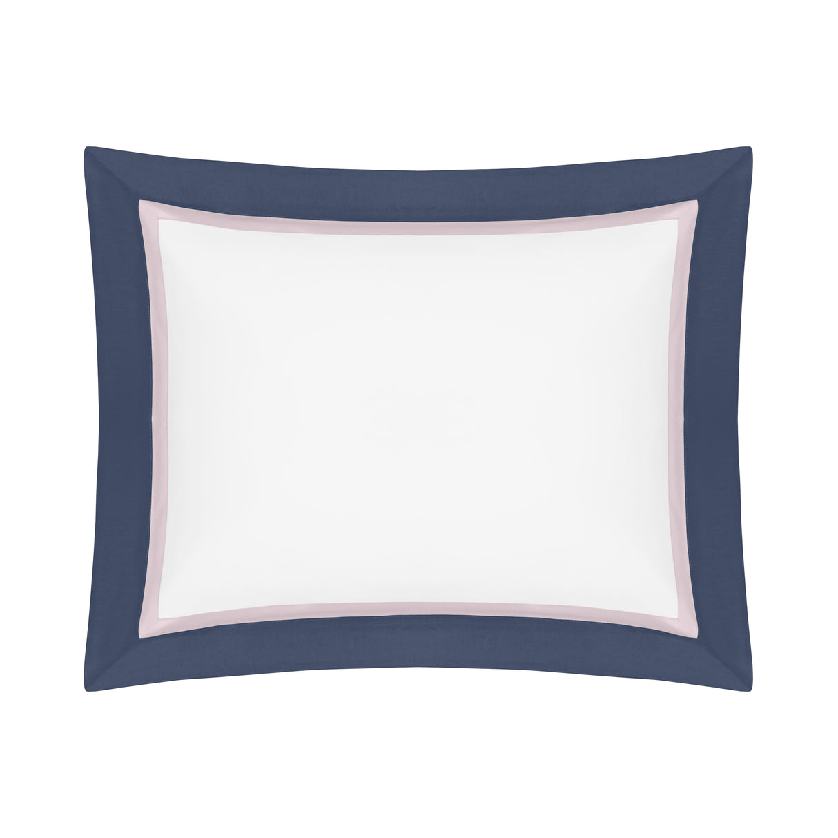 BORDERS BD SHAM - WHITE / INCENSO LAVENDER / NAVY BLUE