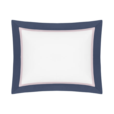 BORDERS BD SHAM - WHITE / INCENSO LAVENDER / NAVY BLUE
