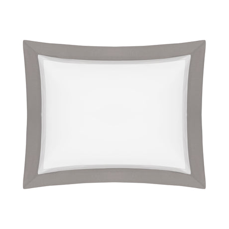 BORDERS BD SHAM - WHITE / PEBBLE / CHROME