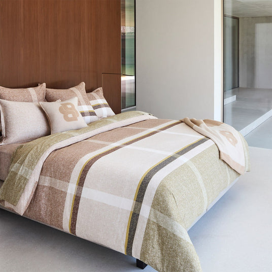 Loomis Fitted Sheet by Hugo Boss Home | Yves Delorme at Fig Linens and Home Lifestyle View