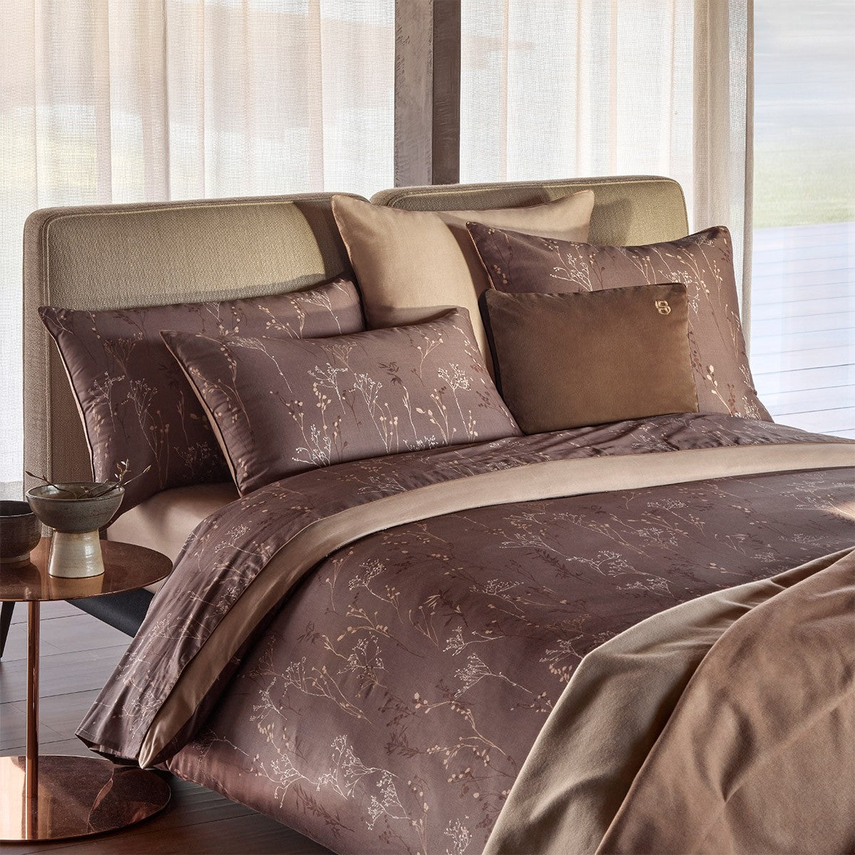 Wild Millet Fitted Sheet by Hugo Boss Home