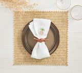 Kim Seybert Table - Rope Knot Brown Faux Leather Napkin Rings at Fig Linens and Home 2
