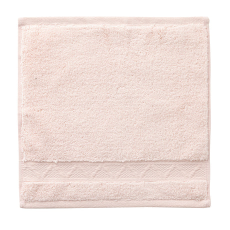 Caresse Pink Washcloth By Le Jacquard Francais