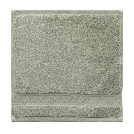 Caresse Green Washcloth By Le Jacquard Francais