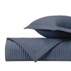 CHANNEL Quilted Coverlet in Stone Blue by Home Treasures at Fig Linens and Home