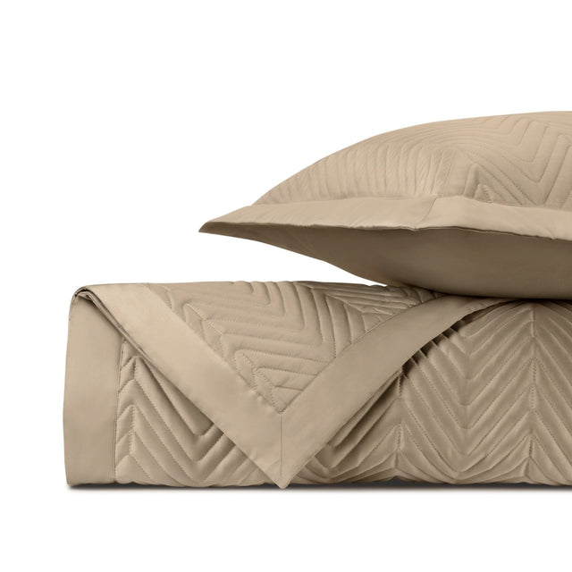 CHARLESTON Quilted Coverlet in Candlelight by Home Treasures at Fig Linens and Home