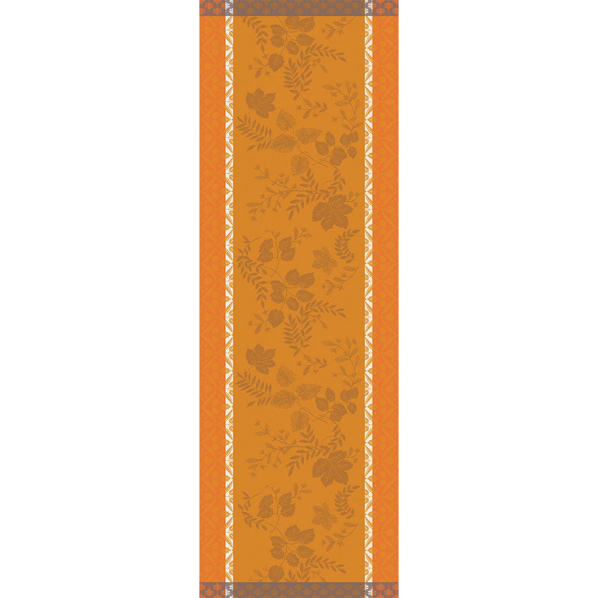 Manor Lane Orange Runner by Le Jacquard Français