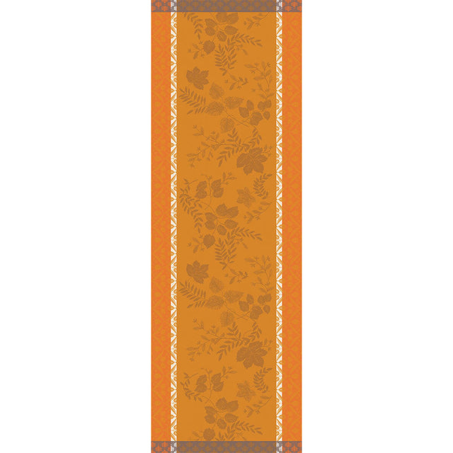 Manor Lane Orange Runner by Le Jacquard Français