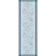Manor Lane Blue Runner by Le Jacquard Français