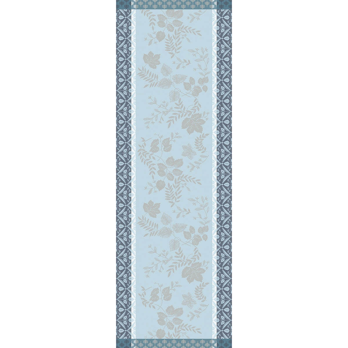 Manor Lane Blue Runner by Le Jacquard Français
