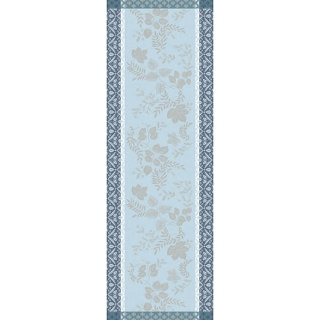 Manor Lane Blue Runner by Le Jacquard Français
