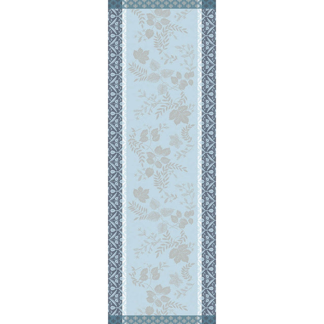 Manor Lane Blue Runner by Le Jacquard Français