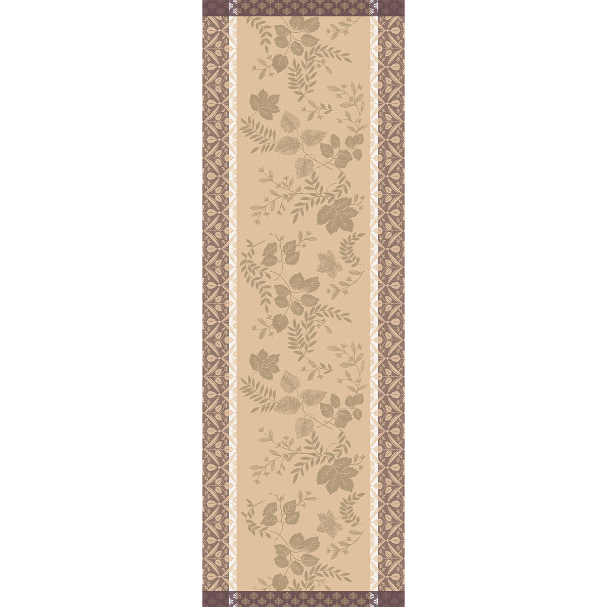 Manor Lane Beige Runner by Le Jacquard Français