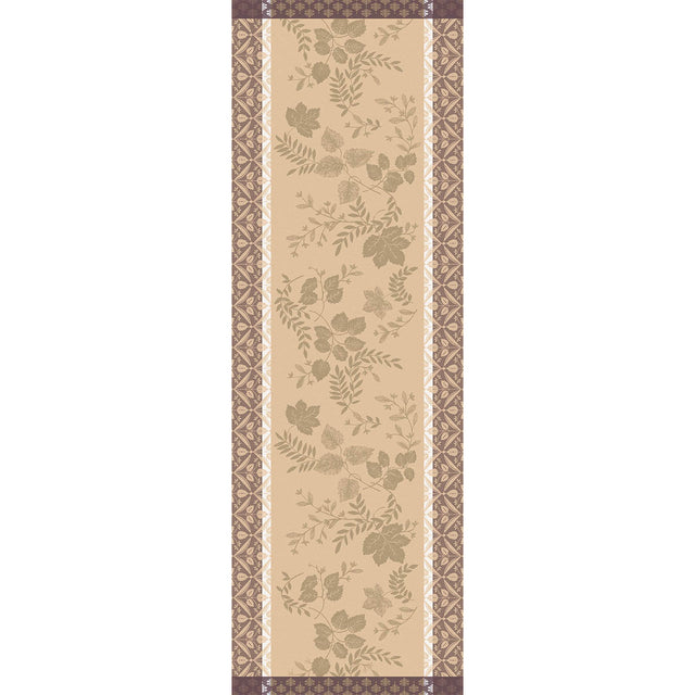 Manor Lane Beige Runner by Le Jacquard Français