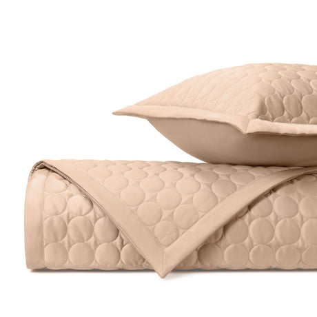 CLEO Quilted Coverlet in Blush by Home Treasures at Fig Linens and Home