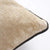 Fig Linens - Boromee Greige Lumbar Pillow by Iosis - Piped edges