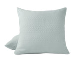Coyuchi Angeles Organic Matelasse Euro Square Sham in Dew at Fig Linens and Home